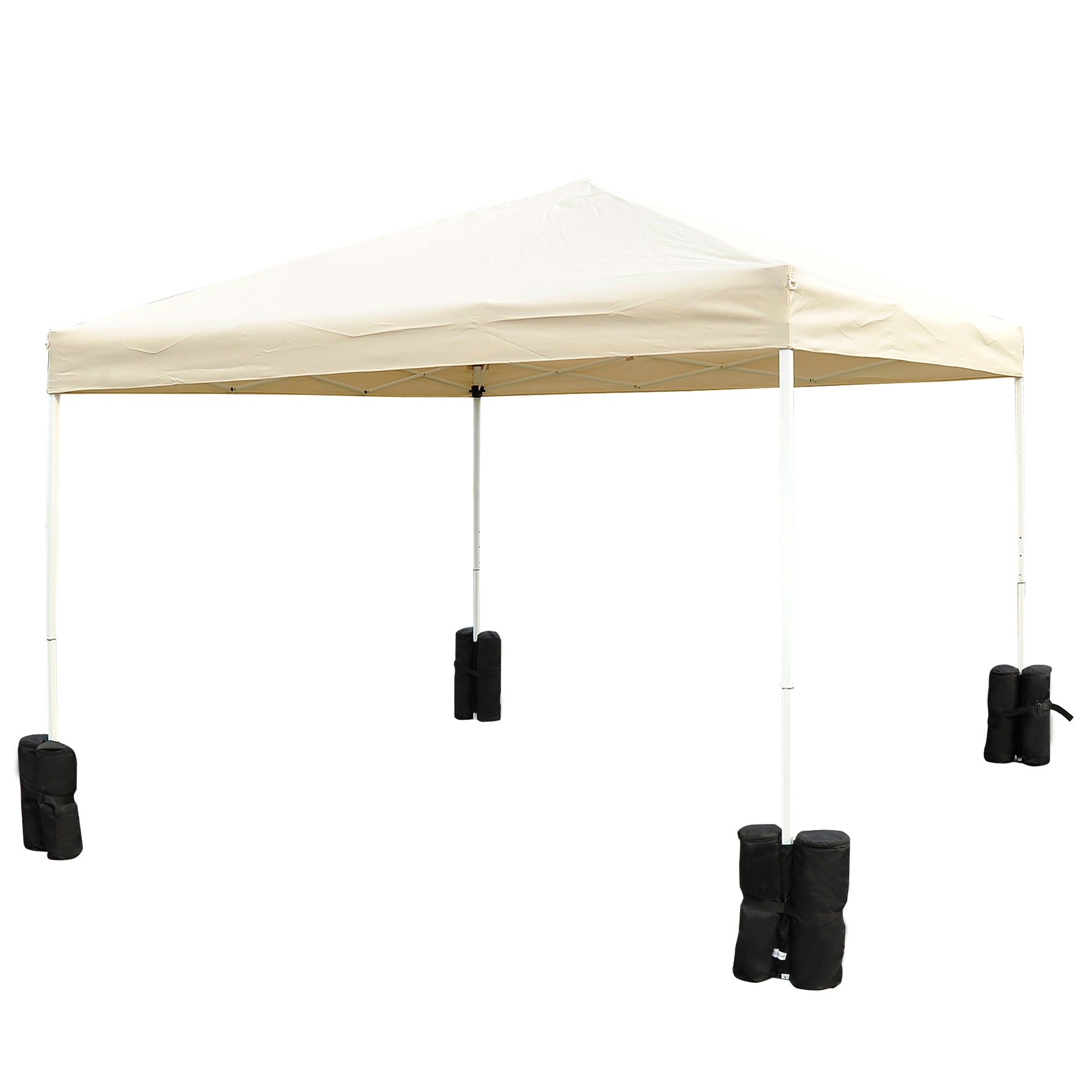 Outsunny 15 kg Heavy Duty Gazebo Weight Sand Bags, 4 pcs Leg Weights Marquee Tent Canopy Base for Trampoline Pop Up Gazebo Tent Parasols 