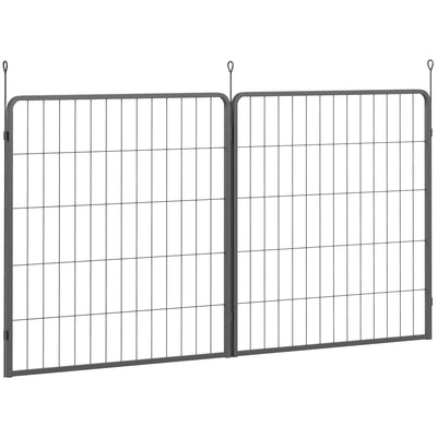PawHut 2 Piece Dog Pen Expansion Pack for 80cm High Animal Pen with 3 Connecting Stakes 