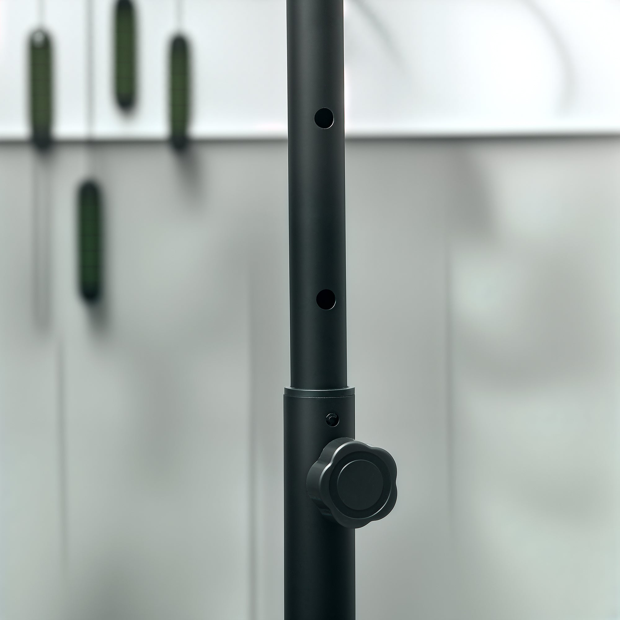 HOMCOM 40" Foldable Mini Fitness Trampoline, with Adjustable Foam Handle, Pink 