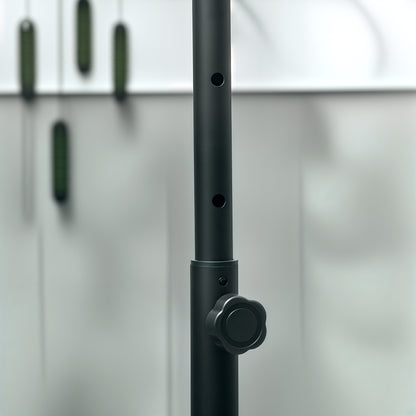 HOMCOM 40" Foldable Mini Fitness Trampoline, with Adjustable Foam Handle, Pink 