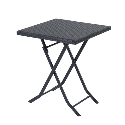 Outsunny 2-Seater Rattan Furniture Set-Black 