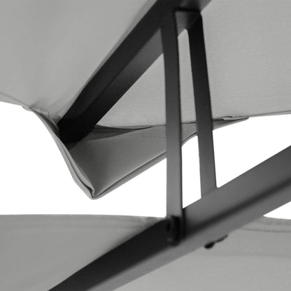 Outsunny Gazebo Roof Replacement, for 3 x 4m Frames - Light Grey 