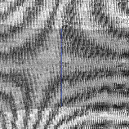 SPORTNOW 8ft Trampoline Net Replacement with 6 Plastic Pole Covers, Weather-Resistant Trampoline Netting Replacement with Zipped Entrance, Poles Not Included, Blue 