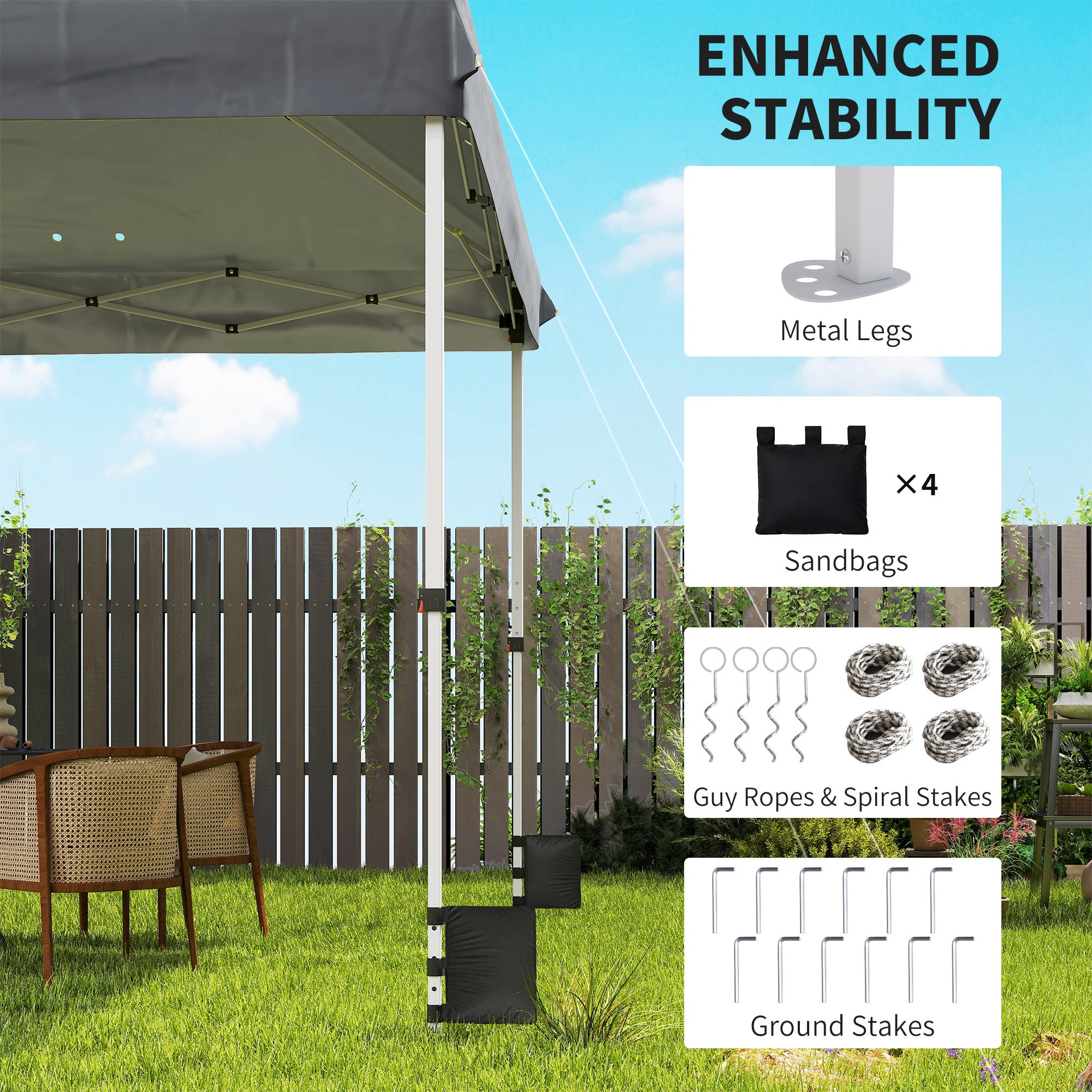 Outsunny 3 x 3 m Pop Up Gazebo with Wheels, UPF50+ One-Touch Outdoor Garden Party Tent Marquee Wedding Awning Canopy, Dark Grey 