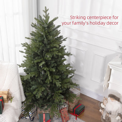 HOMCOM 5ft Bare Artificial Christmas Tree, with 1309 Tips - Green 