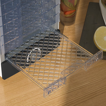 HOMCOM Seven Tray, 40-70\'c2\'b0C Food Dehydrator - White