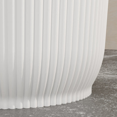 Outsunny Set of Two \'d0\'a422cm Planters - White 
