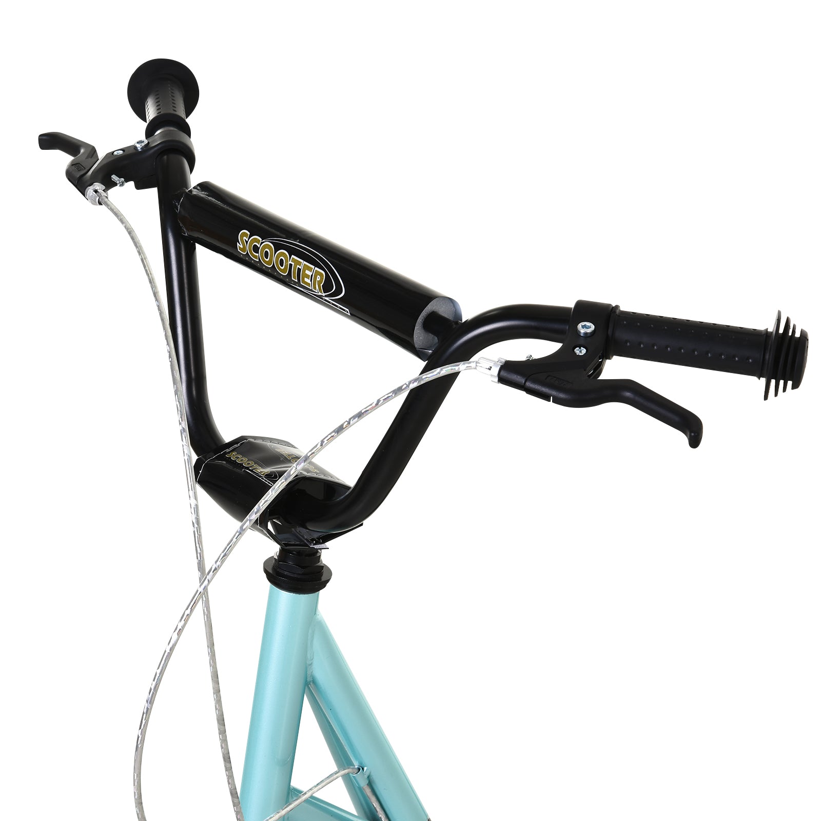 HOMCOM Kick Scooters for Kids with Adjustable Height, Anti-Slip Deck, Dual Brakes, Rubber Tyres, for Boys and Girls Aged 5+ Years Old - Blue 