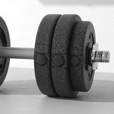 HOMCOM 30KG Adjustable Dumbbells Set, Hand Weights Set for Home Gym Weight Lifting Training 