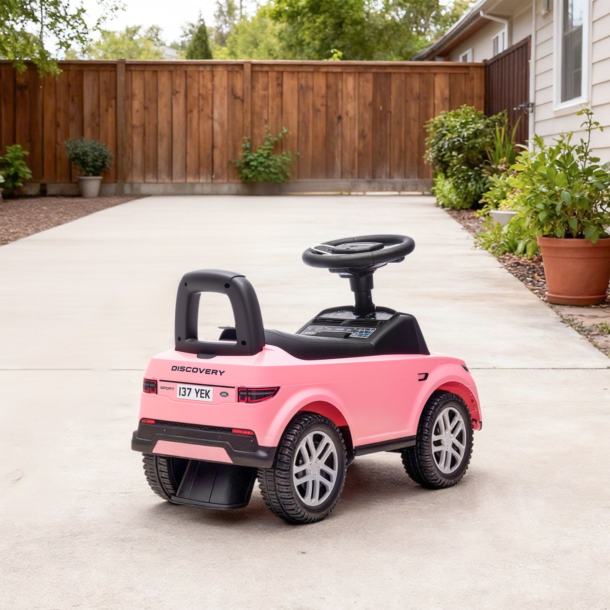 AIYAPLAY Land Rover Licensed Toddler Ride on Car with Horn, Engine Sounds, Under-Seat Storage, for 18-36 Months, Pink 