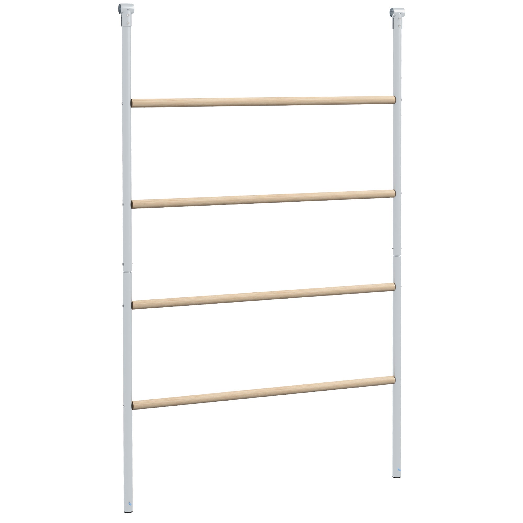 PawHut Chicken Perch for Coop, Wooden and Galvanised Steel Roosting Bar Jungle Gym, Chicken Roosting Ladder for Backyard Farm 