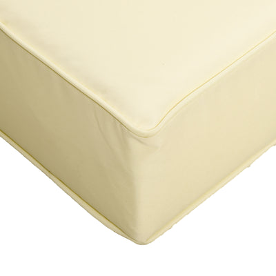 Outsunny 4 Pieces Outdoor Seat and Back Cushion Set Patio Deep Seating Chair Replacement Cushion, Beige 