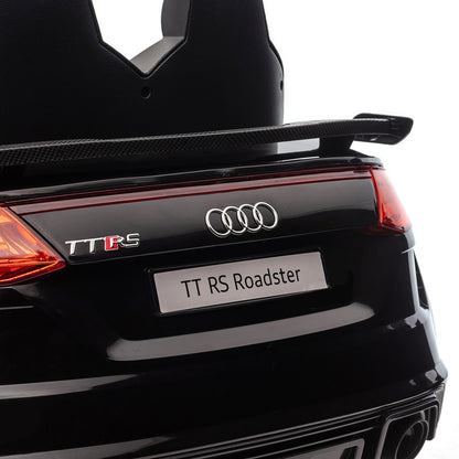 HOMCOM Kids Licensed Audi TT Ride-On Car 12V Battery w/ Remote Suspension Headlights and MP3 Player 2.5-5km/h Black 