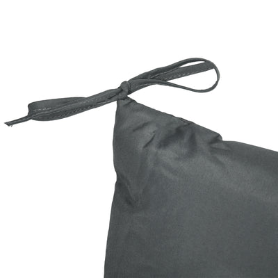 Outsunny Garden Bench Cushion, 2 Seater Swing Chair Cushion, Seat Pad with Ties for Indoor and Outdoor Use, 110 x 120 cm, Dark Grey 