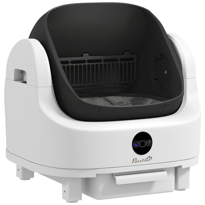 PawHut Self Cleaning Cat Litter Tray Top Opening Design, Automatic Litter Box More Space with Integrated Security Protection