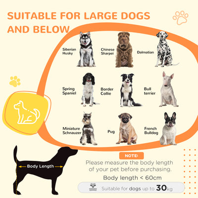 PawHut 2-in-1 Dog Cage & Side Table, with Two Doors, Cushion, for Large Dogs 