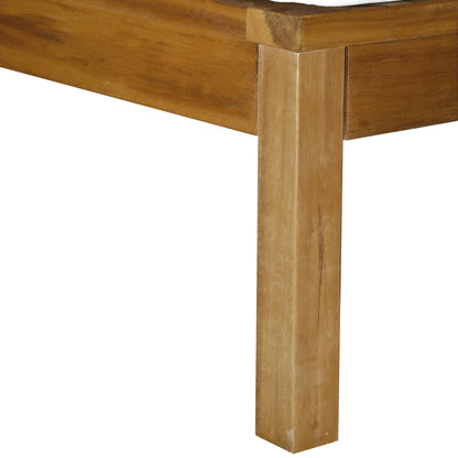 Outsunny 6 PCS Elegant Wood Frame Outdoor Patio Dining Set w/ Cushions Coffee Table Garden Furniture Sofa Comfort Balcony Patio Cream White 