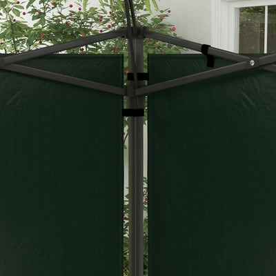 Outsunny Set of Two 3 x 3m Gazebo Frame Replacement Walls - Green 