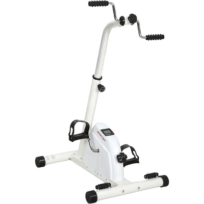 SPORTNOW Seated Pedal Exerciser with Dual Massage and Adjustable Height 