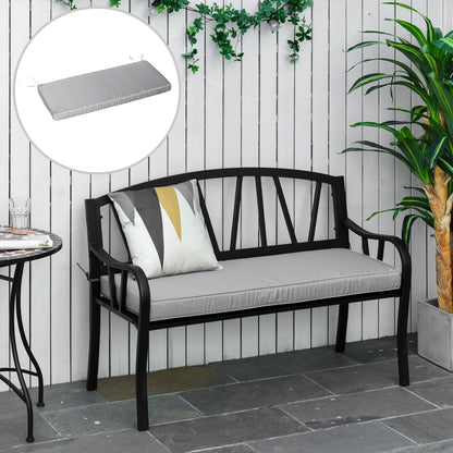 Outsunny 2 Seater Garden Bench Cushion -Light Grey 