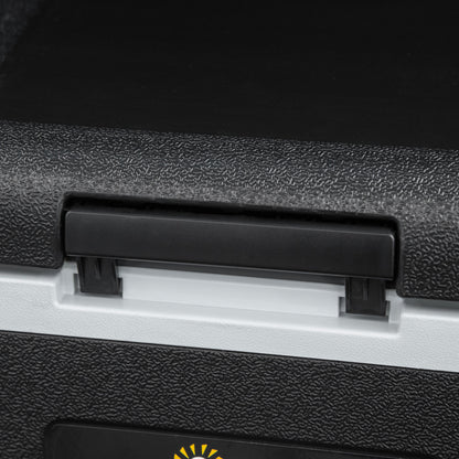 Outsunny 40L Car Refrigerator, Portable Compressor Car Fridge Freezer, Electric Cooler Box with 12/24V DC and 110-240V AC for Camping, Driving, Picnic, Down to -20\'e2\'84\'83