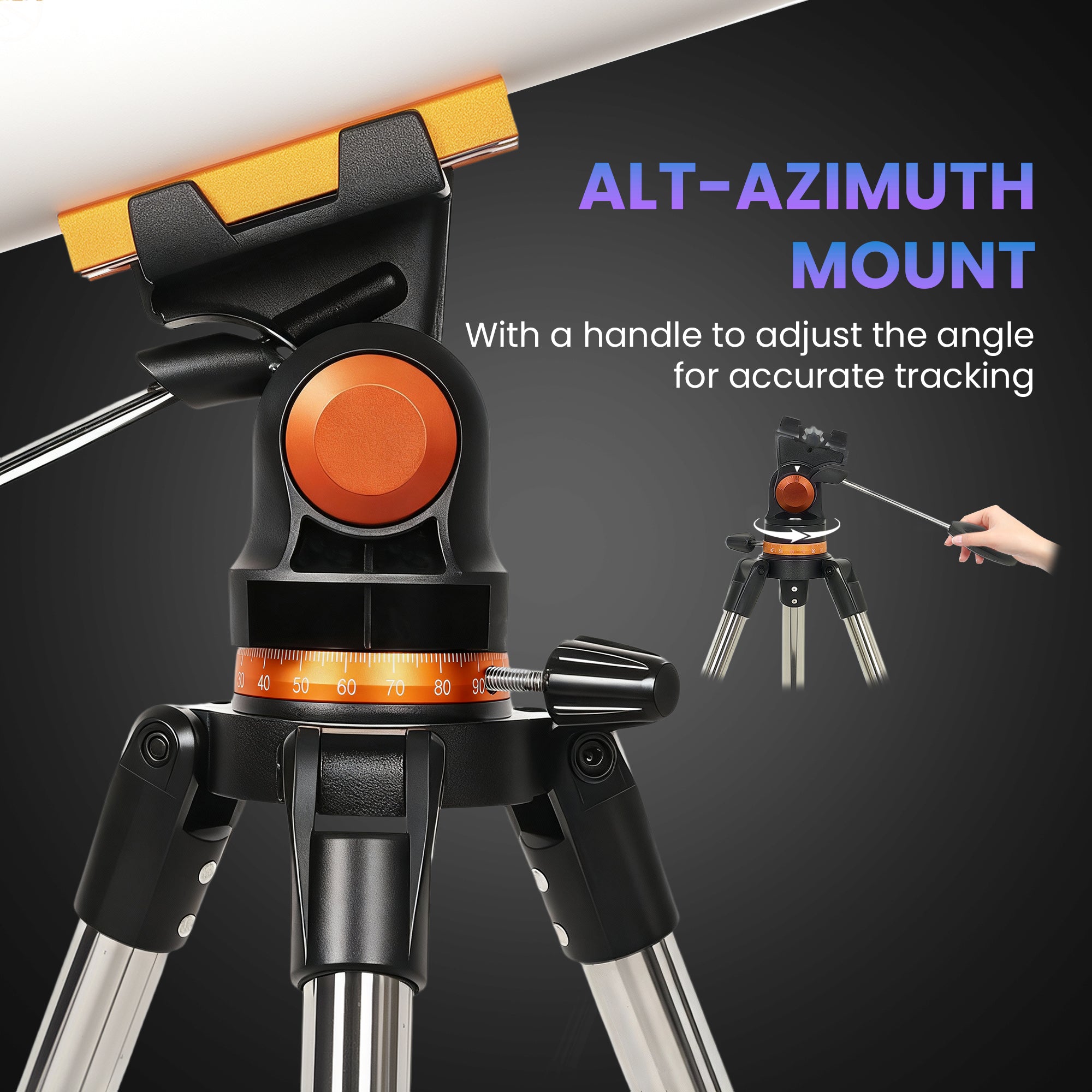 Outsunny Astronomy Telescope for Adults and Beginners with 80 mm Aperture, Carry Bag, White 
