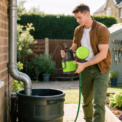Outsunny 400W Submersible Water Pump for Dirty/Clean Water, 9000L/H Electric Sump Pump with Float Switch, Drain Water from Garden Pond, Hot Tub, Ditches, Portable and Lightweight 