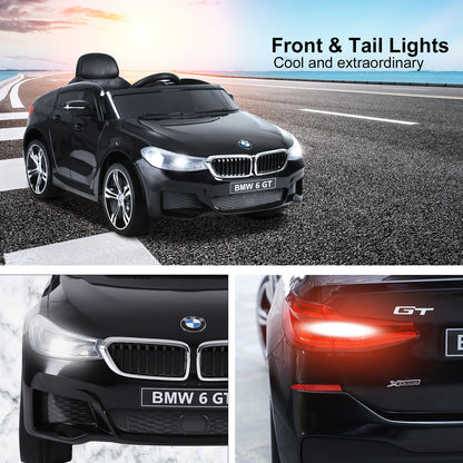 HOMCOM Kids Electric Ride On Car 6V Licensed BMW 6GT W/ Remote-Black 