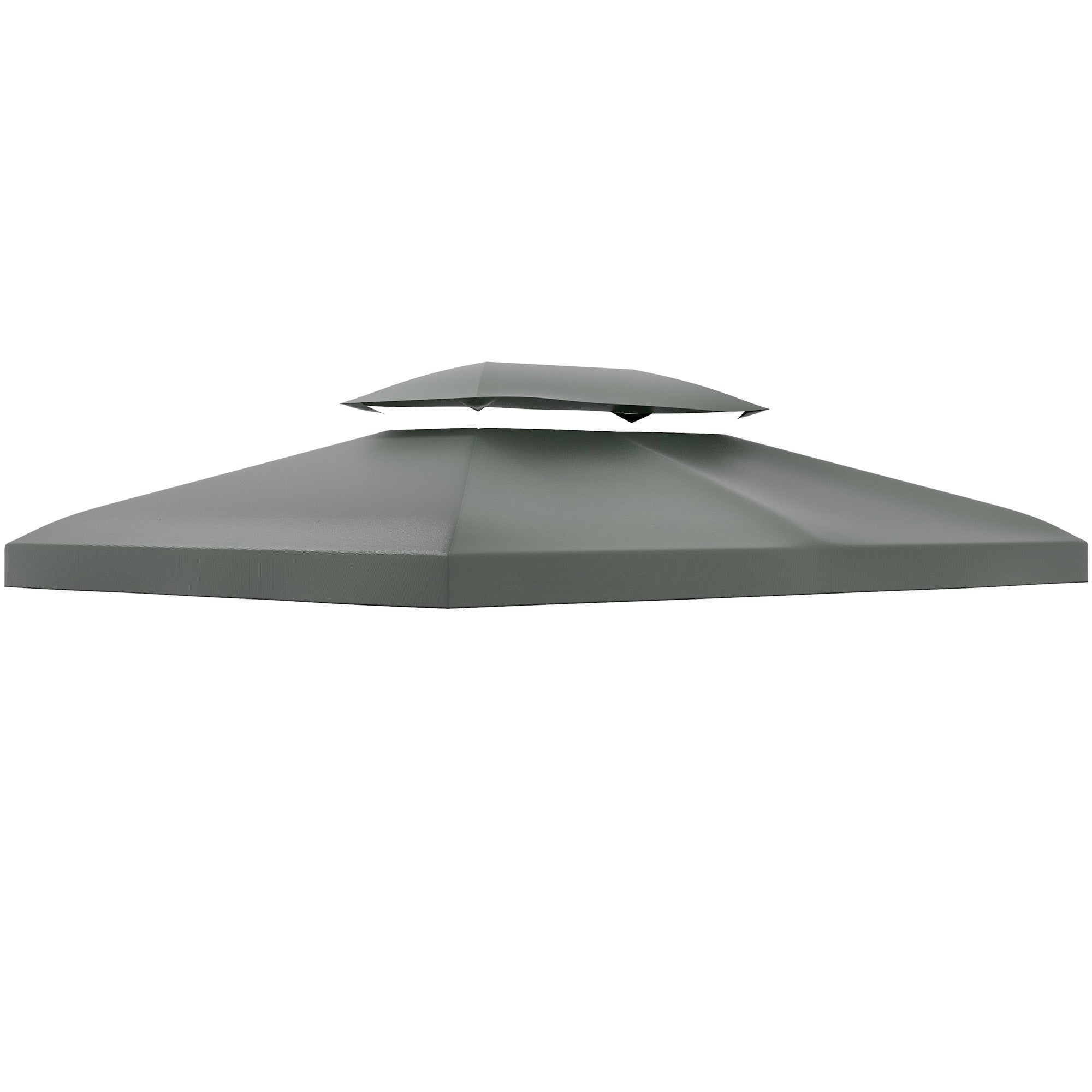 Outsunny Gazebo Roof Replacement, for 3 x 4m Frames - Grey 