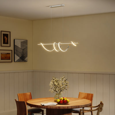 HOMCOM Pendant Light with 3 Colour Temperatures - Silver Tone 