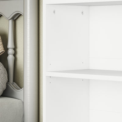 HOMCOM Six Shelf Bookcase - White 