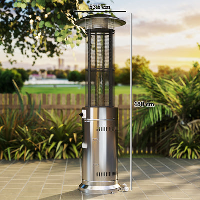Outsunny 11Kw Adjustable Heat Gas Patio Heater 