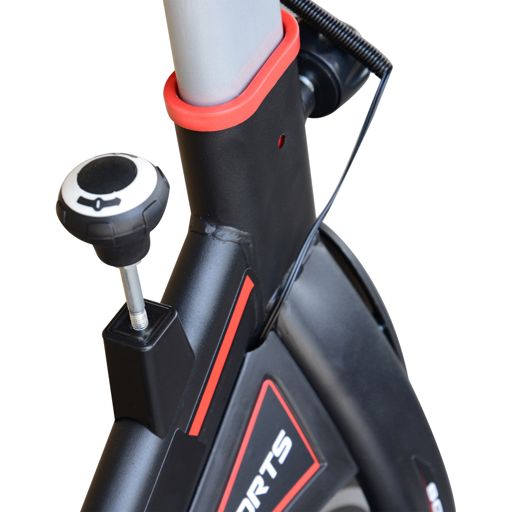 HOMCOM Exercise Bike, Indoor Cycling, with LCD Display, Heart Rate, Sensor - Black 