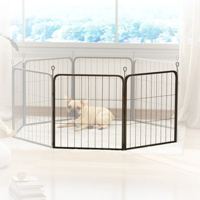 PawHut 2 Piece Dog Pen Expansion Pack for 60cm High Animal Pen with 3 Connecting Stakes 