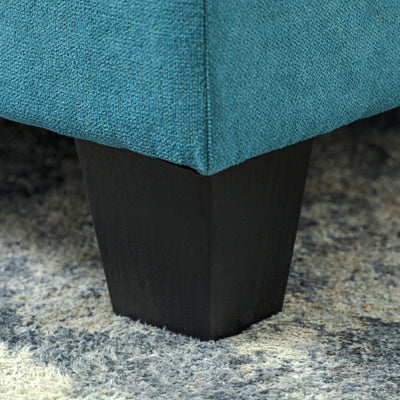 HOMCOM 'L' Shape Modular Sofa, with Storage - Light Blue 