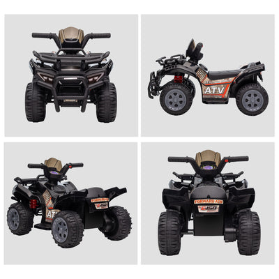HOMCOM Kids Ride-on Four Wheeler ATV Car with Real Working Headlights for 18-36M 