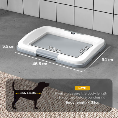 PawHut Dog Toilet Tray for Training Dogs, Dog Litter Tray for Indoor, Outdoor, 47 x 34 x 6cm 