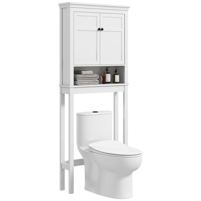 HOMCOM Over-Toilet/Appliance Storage Cabinet - White 
