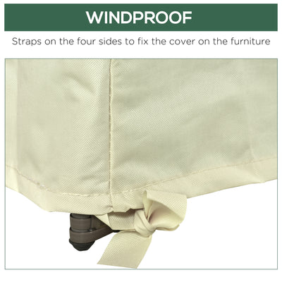 Outsunny 600D Oxford Cloth Furniture Cover Single Chair Garden Patio Outdoor Protector Waterproof 68x87x44-77cm 