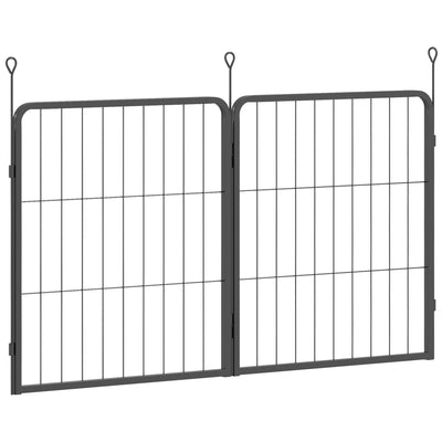 PawHut 2 Piece Dog Pen Expansion Pack for 60cm High Animal Pen with 3 Connecting Stakes 