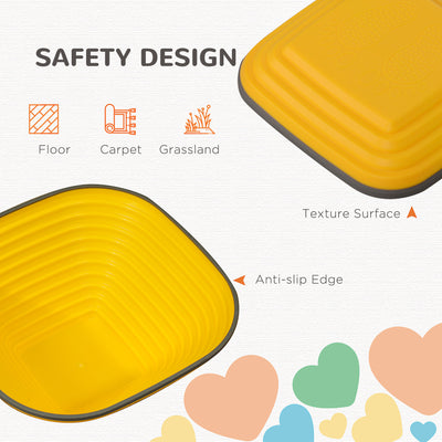 AIYAPLAY Balance Stepping Stones for Kids, 11-Piece Non-Slip Stackable River Stones, Obstacle Courses for Balance and Motor Skill 