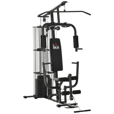HOMCOM Multifunction Home Gym System Weight Training Exercise Workout Station 