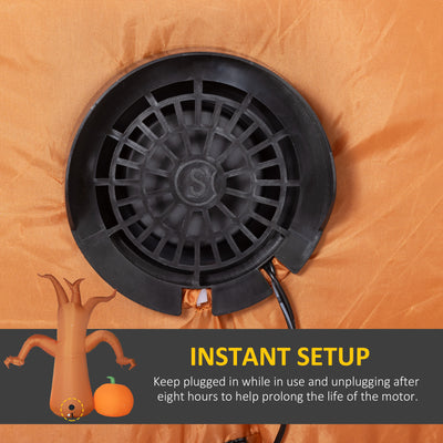 Outsunny 7.9ft Light-Up Halloween Tree Inflatable 
