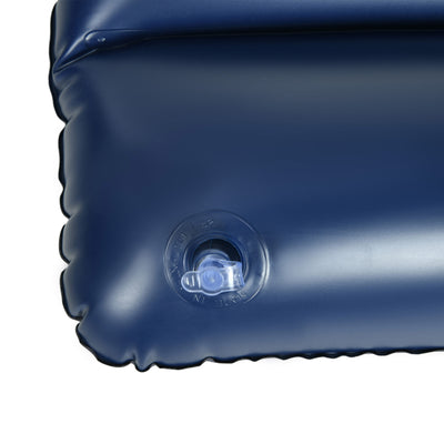 Outsunny Inflatable King Size Air Bed, with Built-In Hand Pump - Blue 