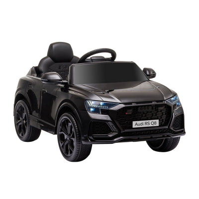 HOMCOM Audi RS Q8 Licensed Electric Car for Kids, 6V Kids' Electric Ride on with Remote Control, 7Ah Big Battery, Lights Bluetooth, Music USB MP3, for 3-5 Years Old, Black 