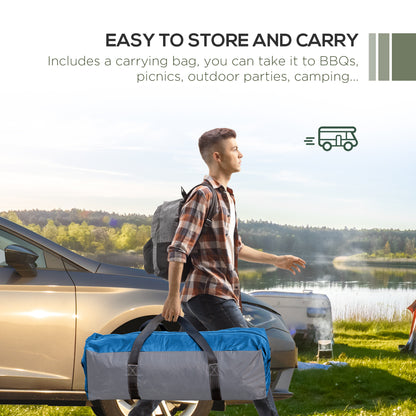 Outsunny 3.5 x 3.5M Camping Gazebo, Outdoor Event Shelter Dome Tent Garden Sun Shelter Patio Spire Arc Pavilion Camp Sun Shade, Green 