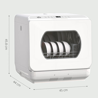 HOMCOM Multi-Program 6L Tabletop Dishwasher