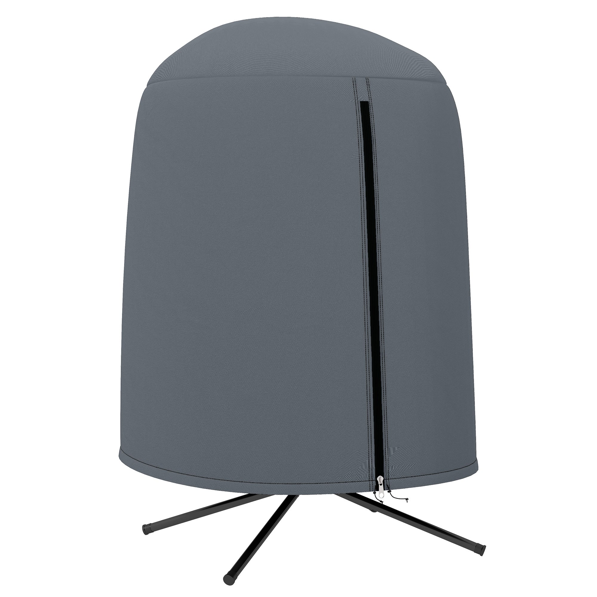 Outsunny 190 x \'ce\'a6128cm Hanging Egg Chair Furniture Cover - Grey