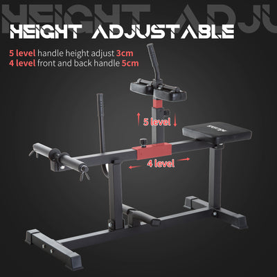 SPORTNOW Seated Leg Extension Machine, Adjustable Leg Raise Machine and Curl Machine with Plate Loaded for Hip, Lower Body and Home Gym Workout 