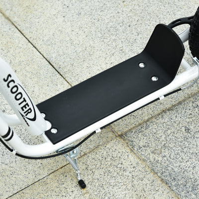 HOMCOM Dual Brakes 12" Metal frame Kick Scooter adjustable black 